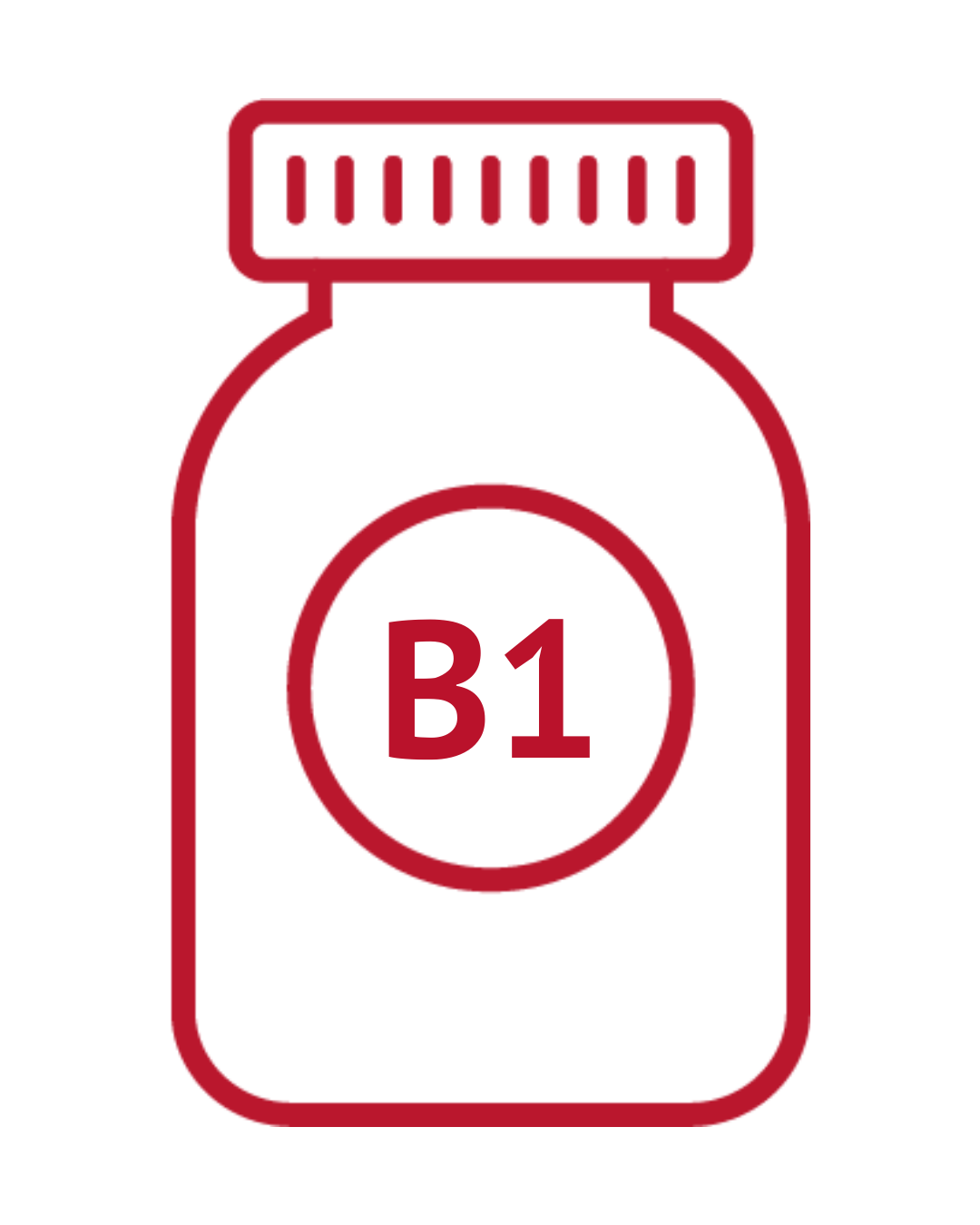 Grafica: flacone con vitamina B1